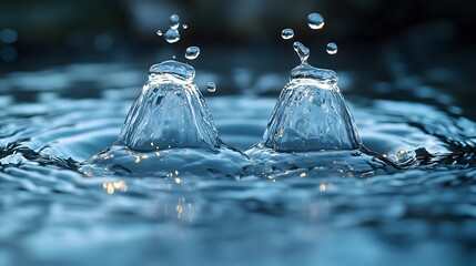 Water Droplet Splash Macro Photography