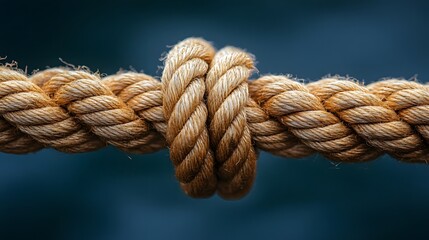 Close-Up of a Tied Rope