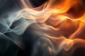 Obraz premium harmonious background beautiful smooth air flows 