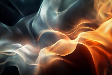 Obraz premium harmonious background beautiful smooth air flows 