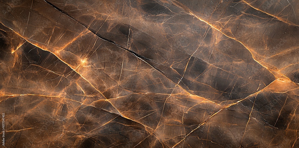 Aufkleber abstract textured background with intricate golden lines on a dark surface, showcasing dynamic energ