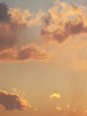 sunset in the clouds