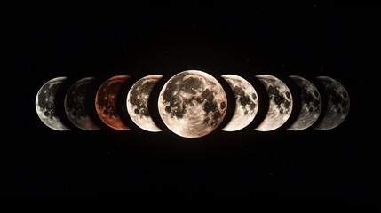 Lunar Phases - A Celestial Dance