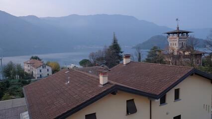 Obraz premium Panorama of the Lake of Como, November 2024