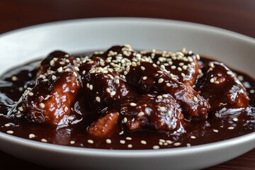 Mole Poblano with Chicken in Sauce