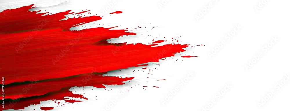 Poster vibrant abstract background with dynamic red and white paintbrush strokes creates an engaging space 