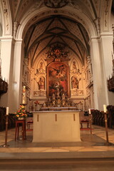 Blick in eine Historische Kirche im Zentrum von Konstanz am Bodensee