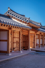 Seoul, South Korea - October 20 2024 "Beautiful architecture of Gyeongbokgung Palace in Seoul"