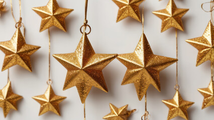 Obraz premium golden star on a white background