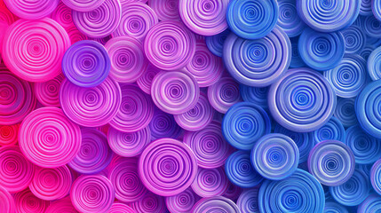 Circle pattern with gradient shades, abstract style, isolated on white background
