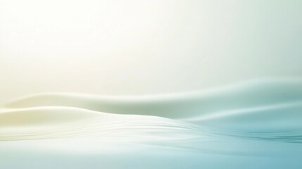 Obraz premium Soft, flowing forms suggest a calm atmosphere, evoking feelings of peace and quiet reflection in a pastel-colored environment. Generative AI