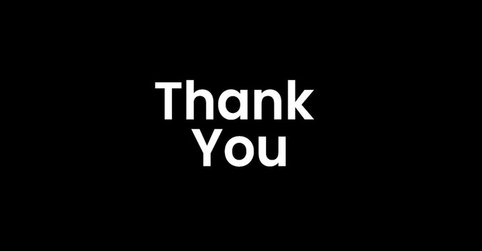 thank you split up loop 4k animation 