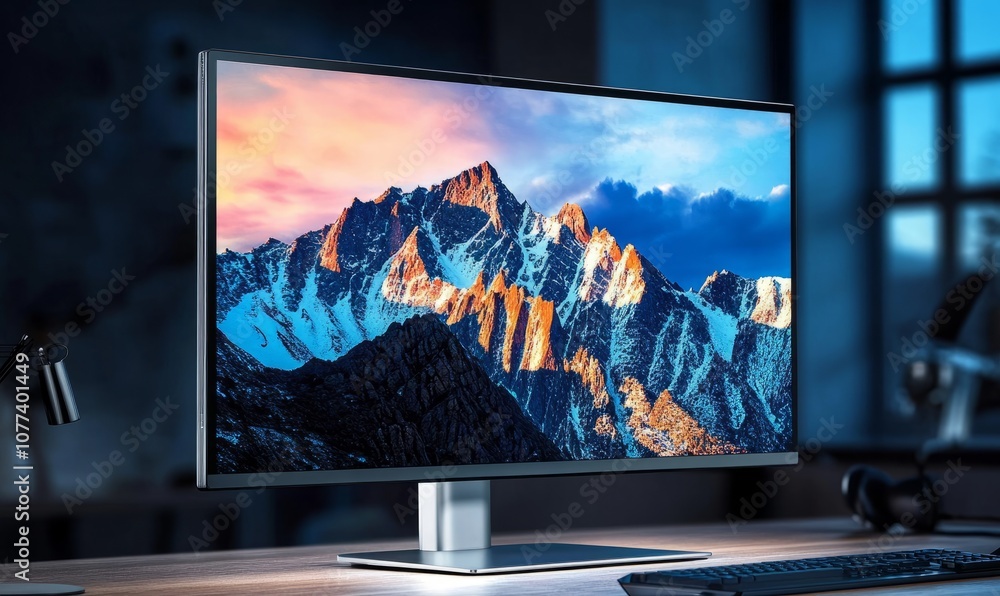 Poster ultra-thin oled monitor with vivid display