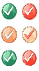 Colorful Checkmark Icons