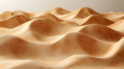 Obraz premium Abstract sandy desert landscape with rolling hills and dunes.