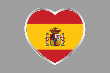 Obraz premium Spain flag sign, Spain flag vector graphic, Spain country flag is a symbol of freedom, National Spain flag, vector illustration 