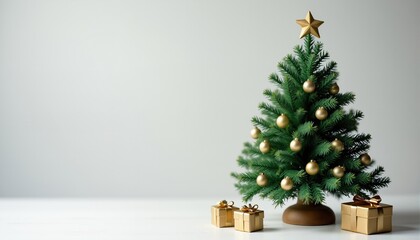 Christmas tree with gift boxes