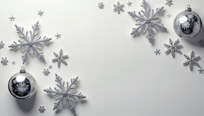 Christmas background with snowflakes