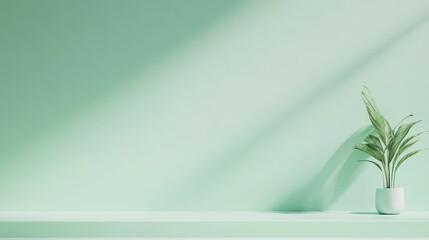 calming soft mint green color background with no texture