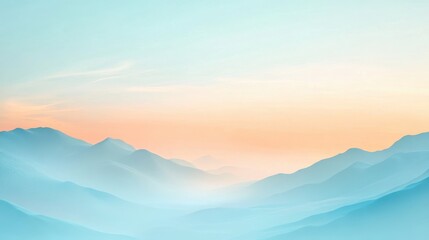 smooth gradient blend of light blue and soft peach creating a gentle atmosphere