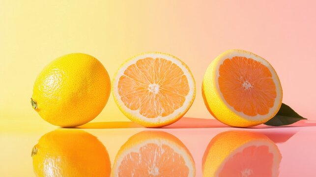 vibrant gradient of peach to soft yellow creating a lively yet soft backdrop