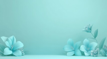 solid pastel turquoise background for a calming and tranquil design