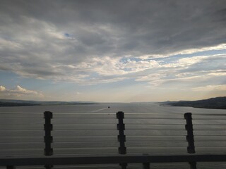 Fototapeta premium bridge at sunset