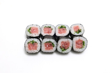 白背景のネギトロ巻き