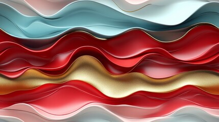 Vibrant abstract waves of colorful textured layers in modern design