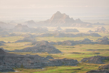 Early morning fog at Badlands NP