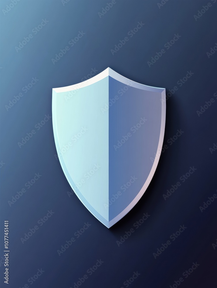 Aufkleber the design features a sleek shield icon against a gradient background, illustrating themes of securi