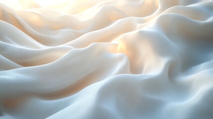 Obraz premium flowing white cloth background 