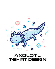 Axolotl Vector T Shirt Design