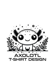 Axolotl Vector T Shirt Design