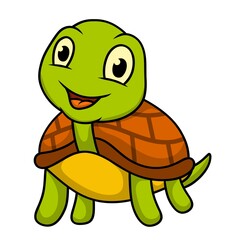 turtle cartoon  animal illustration