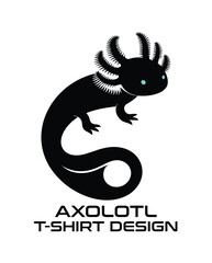 Fototapeta premium Axolotl Vector T Shirt Design