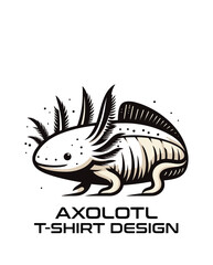 Axolotl Vector T Shirt Design