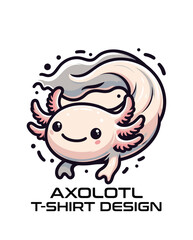 Axolotl Vector T Shirt Design
