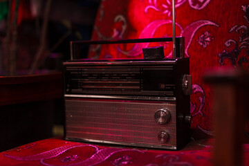 vintage radio and tv in 80's and 90's Nostalgia flea shop