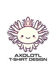 Axolotl Vector T Shirt Design
