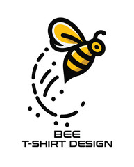 Bee Vector T Shirt Design