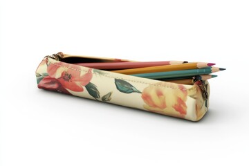 Pencil Case Mockup in a white background 