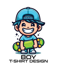 Boy Vector T Shirt Design