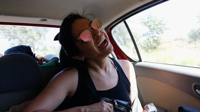 Happiness on a road trip