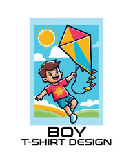 Boy Vector T Shirt Design