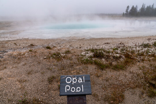 Opal Pool Yellowstone hot spring