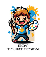 Boy Vector T Shirt Design
