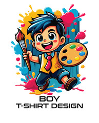 Boy Vector T Shirt Design