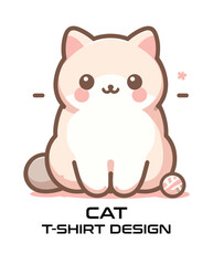 Cat Vector T Shirt Design