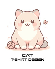 Cat Vector T Shirt Design